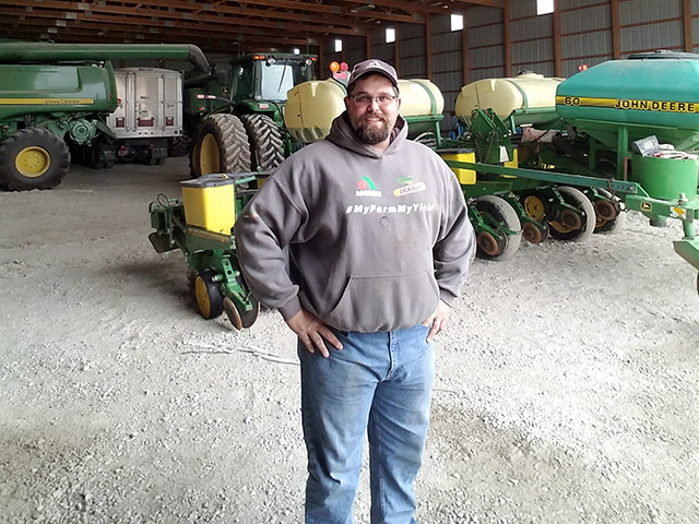 Zack Rendel of Miami, Oklahoma, is one of two farm families being featured in DTN&#039;s 2017 View From the Cab column. (Courtesy photo)